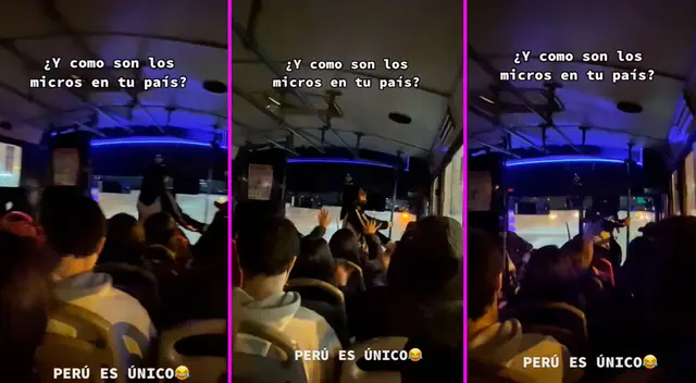 El chofer peruano se hizo viral con su bus discoteca. El chofer peruano se hizo viral con su bus discoteca.