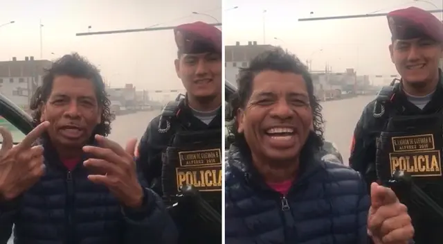 Cachay y su ingenio dejaron sin palabras al policía.