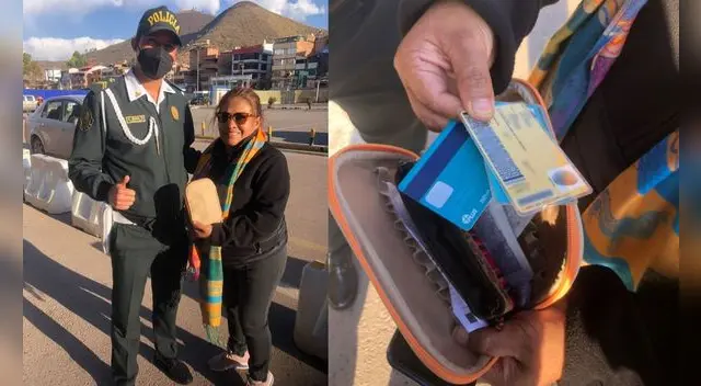 Mujer agradeció el apoyo de los policías de Turismo.