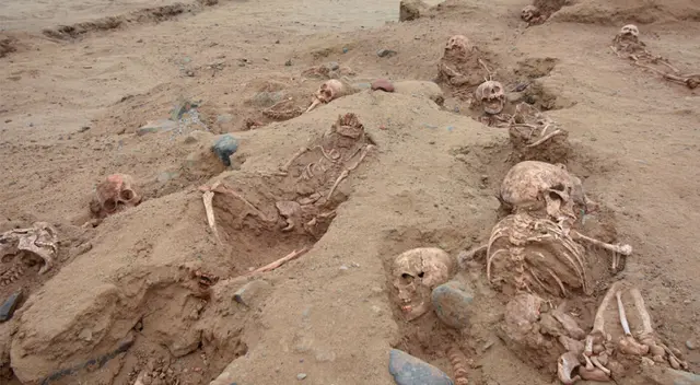 Sacrificios de niños en la Cultura Chimú son catalogados como muy abundantes.