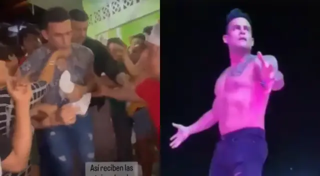 Christian Domínguez es bien recibido en Iquitos por su 'baile del gusano' Christian Domínguez es bien recibido en Iquitos por su 'baile del gusano'