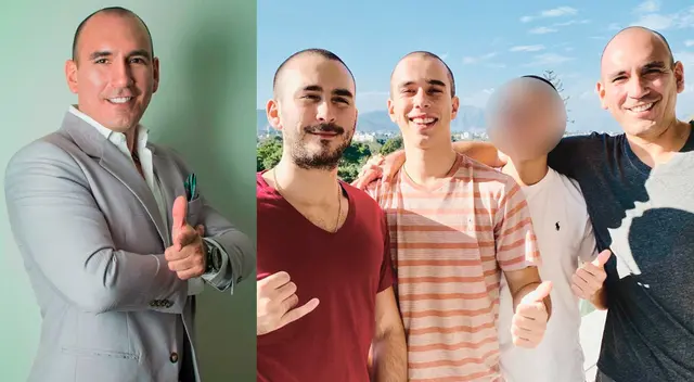 Rafael Fernández tuvo 3 hijos con su anterior pareja. Rafael Fernández tuvo 3 hijos con su anterior pareja.