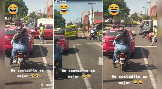 La escena se ha vuelto viral en las redes sociales.
