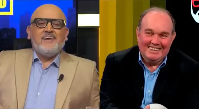 Beto Ortiz y Rafael López Aliaga en entrevista