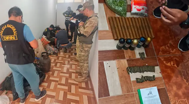 Croquis, armamento, explosivos y panfletos se encontró en la caleta. Croquis, armamento, explosivos y panfletos se encontró en la caleta.