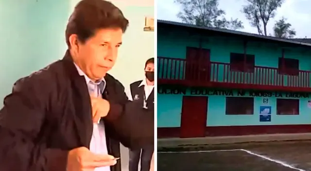 Pedro Castillo llegó hasta Cajamarca para emitir su voto en estas Elecciones 2022.