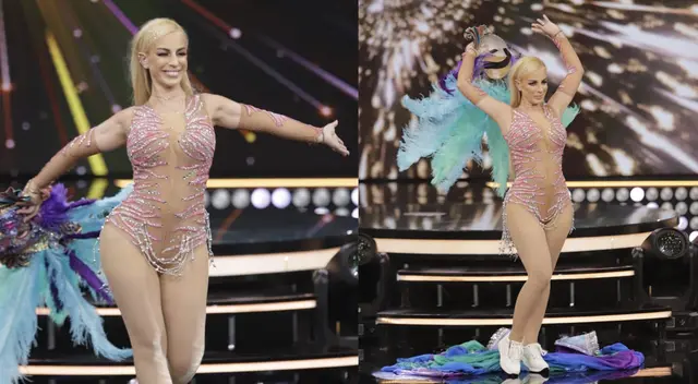 Dalia Durán tras caer en sentencia en estreno de El gran show Dalia Durán tras caer en sentencia en estreno de El gran show