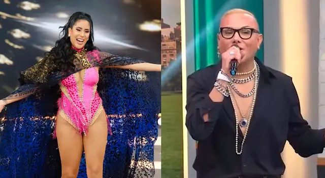 Carlos Cacho a Melissa Paredes tras verla en El gran show. Carlos Cacho a Melissa Paredes tras verla en El gran show.