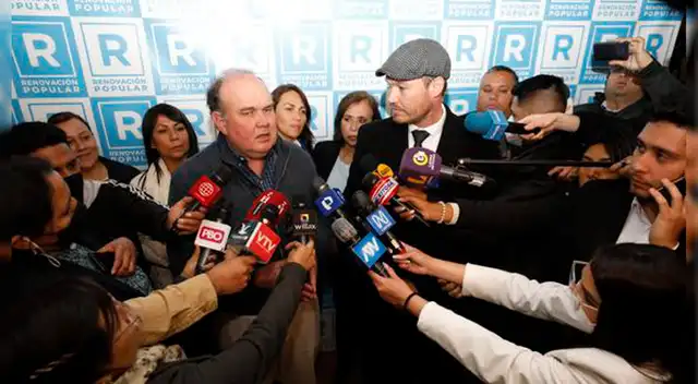 Rafael López Aliaga junto a George Forsyth Rafael López Aliaga junto a George Forsyth