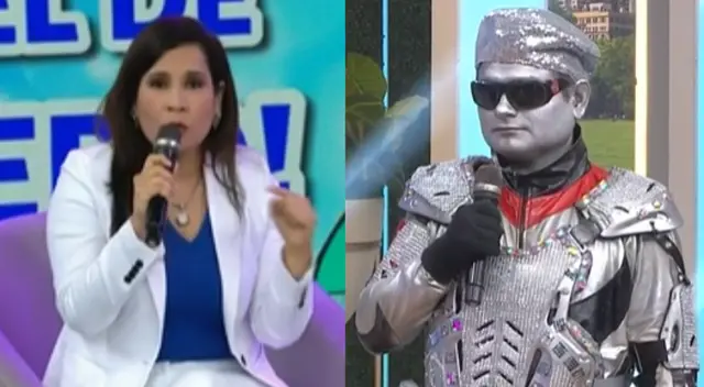Lizbeth Cueva encara a Robotín EN VIVO