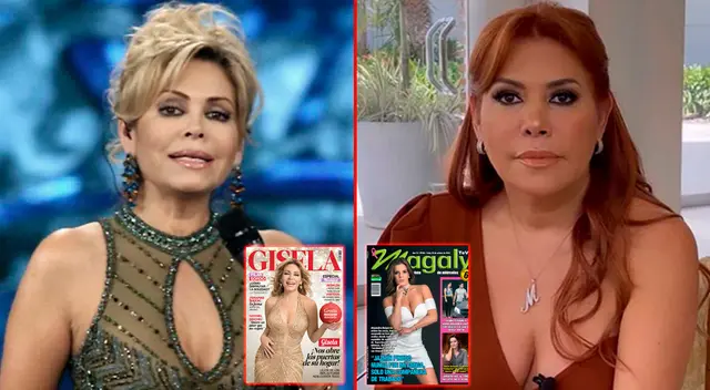 Magaly Medina y Gisela Valcárcel antes el éxito que trenían decidieron tener sus revistas. Magaly Medina y Gisela Valcárcel antes el éxito que trenían decidieron tener sus revistas.