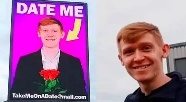 Tras el anuncio publicitario, no le falta citas al joven.