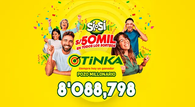 Conoce los resultador de la Tinka del miércoles 5 de octubre.