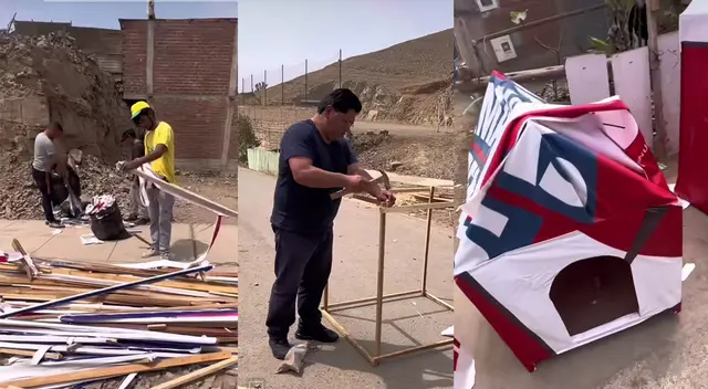 El virtual alcalde de Puente Piedra hace casas para perros de la calle tras Elecciones 2022.