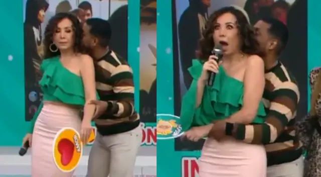 Janet Barboza y Giselo recrean escena de ampay de Rodrigo Cuba