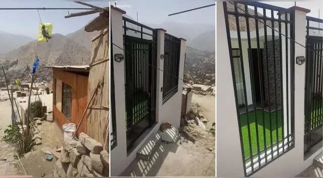 La peruana expuso a sus vecinos con peculiar construcción en el cerro y generó debate en TikTok.