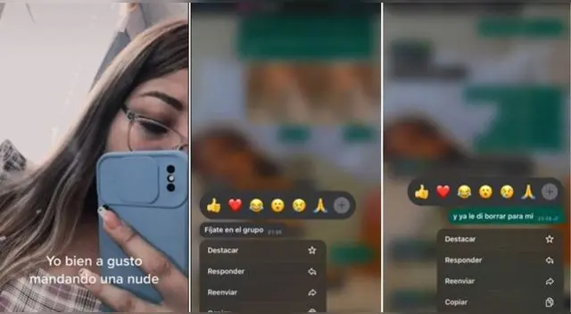 La joven indicó que intentó borrarla pero puso la opción equivocada y es viral en TikTok. La joven indicó que intentó borrarla pero puso la opción equivocada y es viral en TikTok.