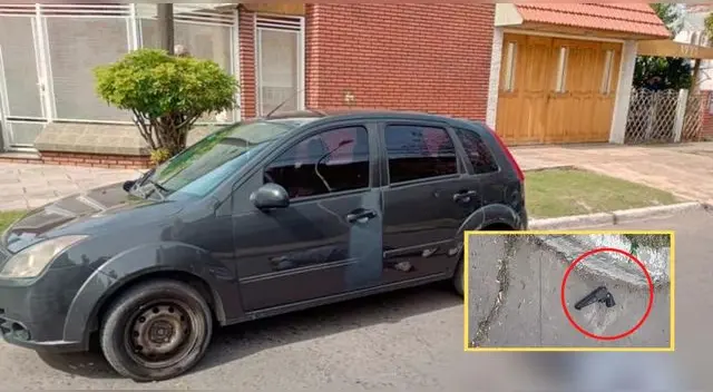 El policía estaba vestido de civil, cuando fue sorprendido por los rateros que pretendían quitarle el dinero.