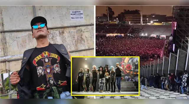 Guns N' Roses llena el Estadio San Marcos.