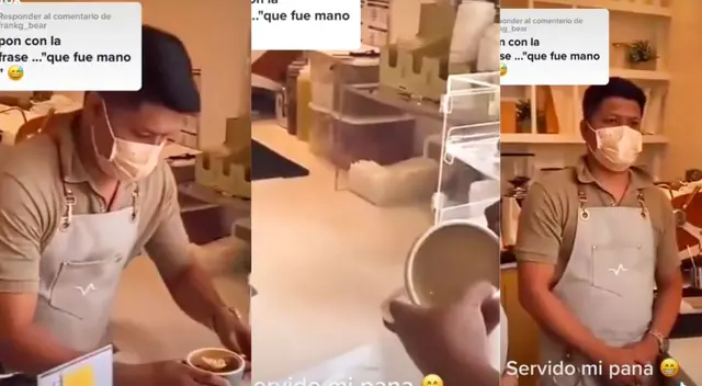 El cliente tuvo peculiar forma de tomar su pedido. El cliente tuvo peculiar forma de tomar su pedido.