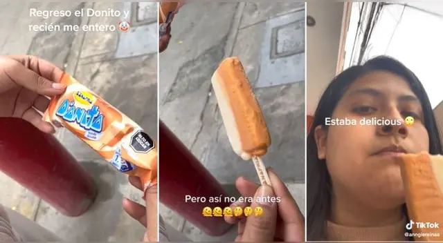 La peruana contó en TikTok que el helado Donito volvió a las bodegas peruanas y se volvió viral.