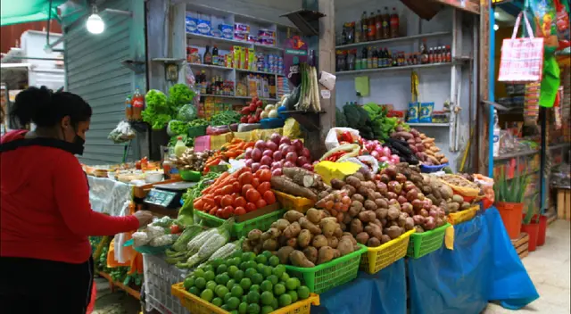 Ama de casa escogiendo productos que llevará a casa Ama de casa escogiendo productos que llevará a casa
