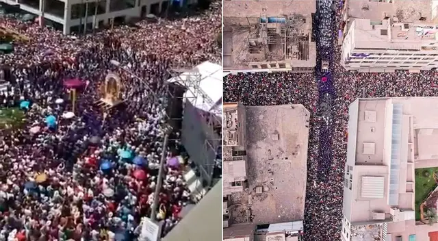 Señor de los Milagros salió de la Iglesia Las Nazarenas. Señor de los Milagros salió de la Iglesia Las Nazarenas.