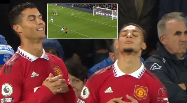 Manchester United y Everton jugaron por la fecha 10 de la Premier League, y Cristiano Ronaldo apareció con una gran definición.