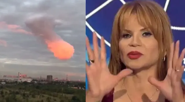 Usuarios en redes sociales se pronunciaron sobre esta extraña nube del que Mhoni Vidente reaccionó.
