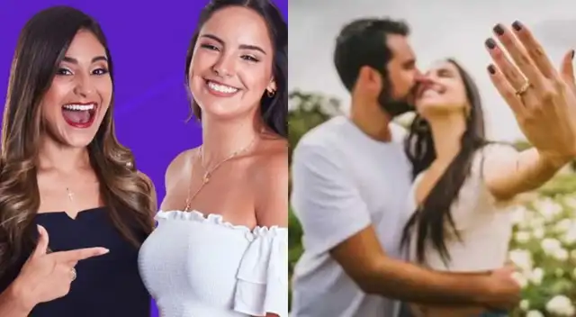Andrea Arana celebró el compromiso de su compañera de Un día en el mall.