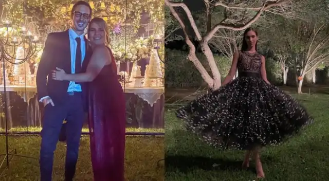 Natalie Vértiz, Bruno Ascenzo y Gachi Rivero fueron invitados de la boda