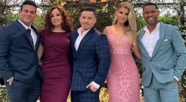 El productor de 'América Hoy' y los conductores estuvieron presentes.
