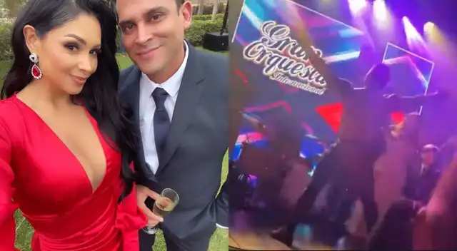 Christian Domínguez y Pamela Franco fueron invitados, incluso se presentó con "Gran Orquesta Internacional"-
