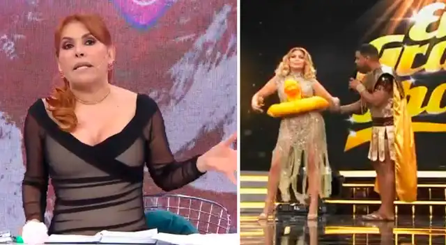 Magaly Medina se divierte con Giselo.