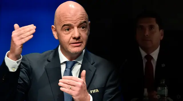 Presidente de la FIFA pasó "roche" en plena conferencia en Luque, Paraguay.