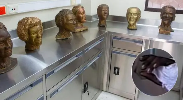 Rostros elaborados en yeso de las víctimas de Unilibre se encuentran en la sede de Medicina Legal de Barranquilla. Rostros elaborados en yeso de las víctimas de Unilibre se encuentran en la sede de Medicina Legal de Barranquilla.