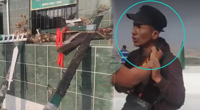 Queman cruces del Santo Madero en Cañete y sujeto culpa a un encapuchado. Queman cruces del Santo Madero en Cañete y sujeto culpa a un encapuchado.