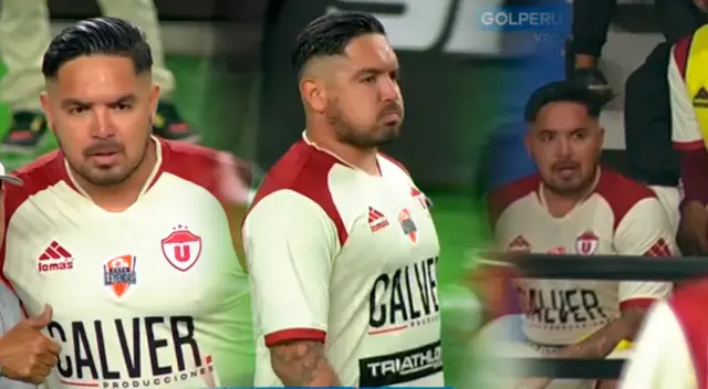 Loco Vargas terminó con falta de aire el partido de la U contra El Papá.