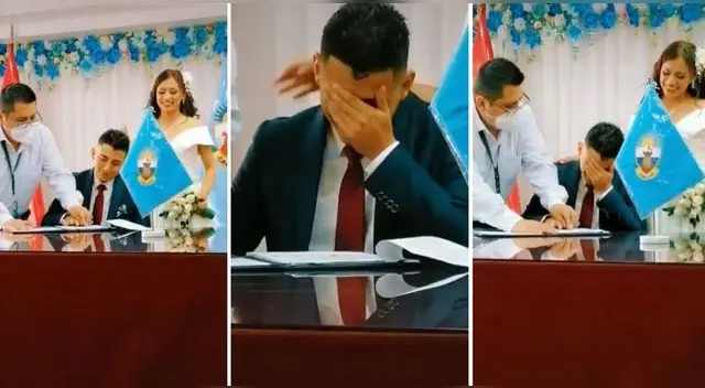 El muchacho chalaco hizo lo impensado en plena ceremonia de su boda y se volvió viral en TikTok.