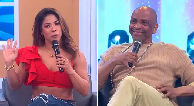 Sergio George quedó sorprendido con Karen Dejo. Sergio George quedó sorprendido con Karen Dejo.