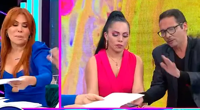 El cómico Kike Suero llegó al programa de Magaly Medina para hablar del tema legal que tiene con la madre de sus hijas.