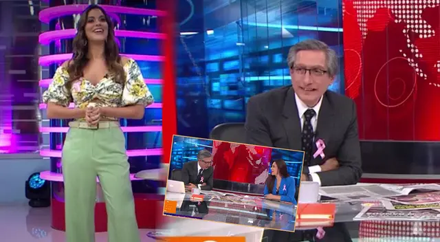 Valeria Piazza logra poner nervioso a Federico Salazar. Valeria Piazza logra poner nervioso a Federico Salazar.