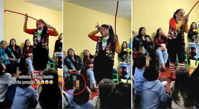 La payasita preguntó a los presentes qué padre de familia es infiel, niño respondió lo impensado y es viral en TikTok. La payasita preguntó a los presentes qué padre de familia es infiel, niño respondió lo impensado y es viral en TikTok.