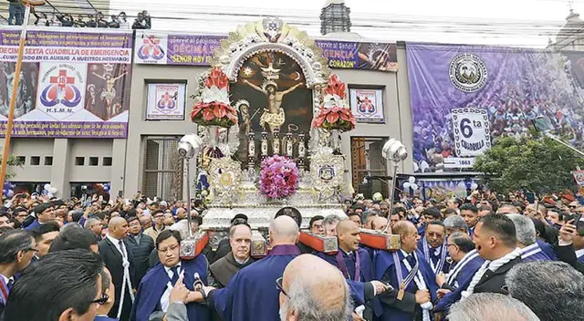 Conoce cuántos recorridos el Señor de los Milagros y en qué fechas.