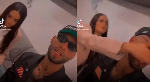 El chico reality Jota Benz no esperó la reacción de su pareja Angie Arizaga y dijo que se trataba de una broma. El chico reality Jota Benz no esperó la reacción de su pareja Angie Arizaga y dijo que se trataba de una broma.