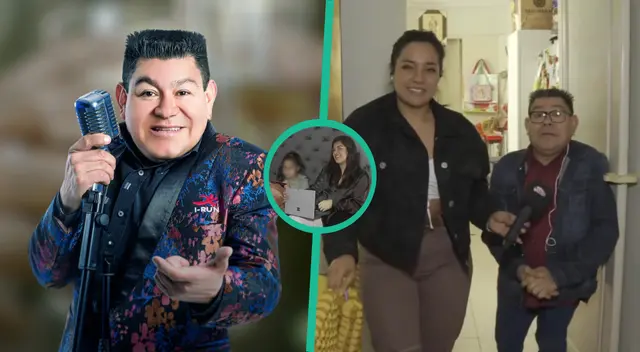 Dilbert Aguilar es troleado EN VIVO por su hija al ser preguntada sobre el cantante: “Que sea mi papá”