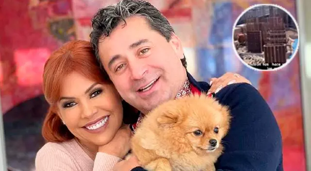 Magaly Medina y Alfredo Zambrano están construyendo su nueva casa.