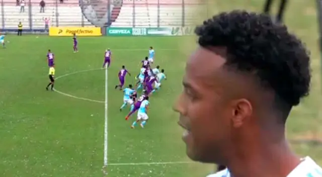 Nilson Loyola anota el 2.1 en el partido.