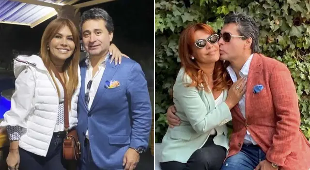Magaly Medina presume a su esposo Alfredo Zambrano.