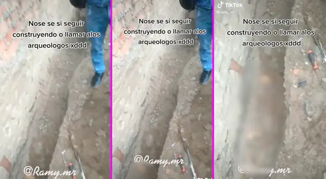 El hombre no imaginó que encontraría un esqueleto humano. El hombre no imaginó que encontraría un esqueleto humano.